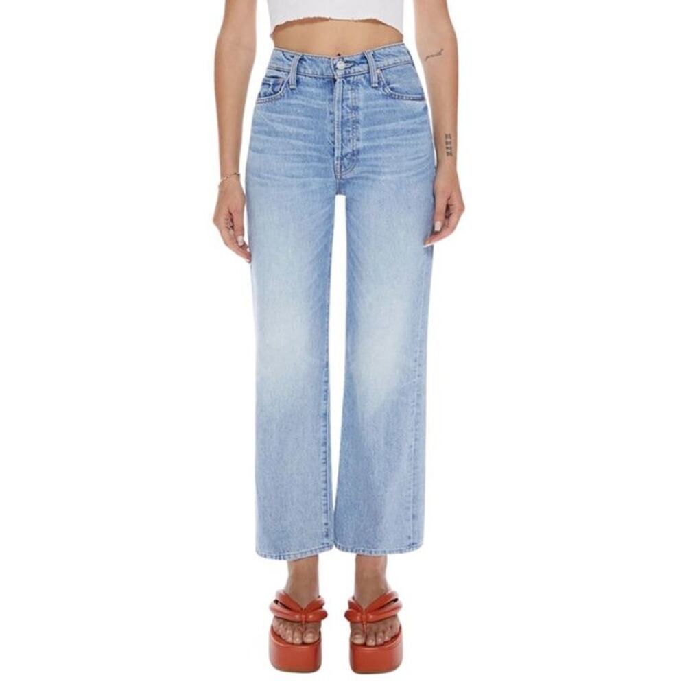 MOTHER Superior Jeans Rambler Ankle Straight Leg Light Wash Summer Denim 27